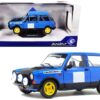 1980 Autobianchi A112 Abarth Blue “Chardonnet” Rally Car 1/18 Diecast Model Car by Solido