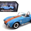 1965 Shelby Cobra 427 S/C Blue With Orange Stripes 1/18 Diecast Model Car by Shelby Collectibles