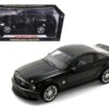 2008 Ford Shelby Mustang GT500KR Black with Black Stripes 1/18 Diecast Model Car by Shelby Collectibles