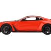 Aston Martin V12 Vantage RHD (Right Hand Drive) Scorpus Red with Black Top and Carbon Hood 1/18 Model Car by Top Speed