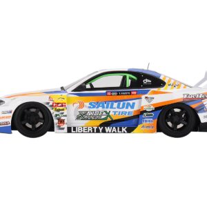 Nissan LB-Super Silhouette S15 SILVIA #555 Yukio Fausto “Formula Drift Japan” (2023) 1/18 Model Car by Top Speed