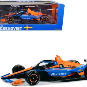 Dallara IndyCar #6 Felix Rosenqvist “NTT DATA” Arrow McLaren “NTT IndyCar Series” (2023) 1/18 Diecast Model Car by Greenlight