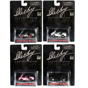 “Carroll Shelby 50th Anniversary” 4 piece Set 2022 Release Q 1/64 Diecast Model Cars by Shelby...