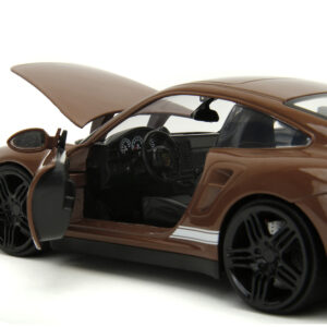 Porsche 911 Turbo Brown and Brown M&M Diecast Figure “M&M’s” “Hollywood...