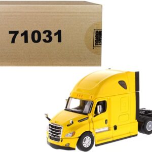 Freightliner New Cascadia Sleeper Cab Truck Tractor Yellow 1/50 Diecast Model by Diecast Masters