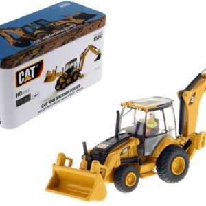 CAT Caterpillar 450E Backhoe Loader with Operator “High Line” Series 1/87 (HO) Scale Diecast...
