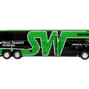 MCI D45 CRT LE Coach Bus South West Transit “690 Westbound” “The Bus & Motorcoach Collection” 1/87 Diecast Model by Iconic Replicas