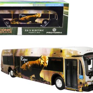 Proterra ZX5 Electric Transit Bus “Roam Transit” “1 Banff Gondola” 1/87 (HO)...