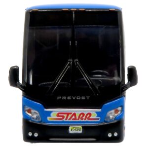 Prevost H3-45 Coach Bus “Starr Tours” Blue with Graphics Limited Edition 1/87 (HO) Diecast...