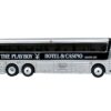 1969 Eagle Model 05 Coach Bus “The Playboy Hotel & Casino” Silver and Black Limited Edition to 504 pieces Worldwide 1/87 (HO) Diecast Model by Iconic Replicas