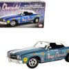 1970 Chevrolet Chevelle Convertible Blue Metallic with White Stripes “Briggs Chevrolet” Drag Car Limited Edition to 774 pieces Worldwide 1/18 Diecast Model Car by ACME