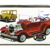 Skill 2 Model Kit 1929 Ford Woody Pickup 4-in-1 Kit with Bike 1/25 Scale Model by AMT
