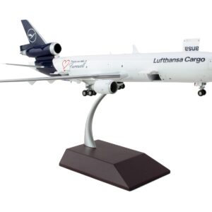 McDonnell Douglas MD-11F Commercial Aircraft “Lufthansa Cargo” White with Blue Tail “Gemini...