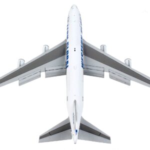 Boeing 747-400F Commercial Aircraft with Flaps Down “Western Global” White with Blue Tail...