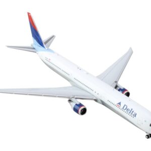 Boeing 767-400ER Commercial Aircraft “Delta Air Lines” (N829MH) White with Red and Blue Tail...