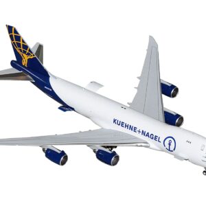 Boeing 747-8F Commercial Aircraft “Atlas Air – Kuehne+Nagel” (N862GT) White with Blue...