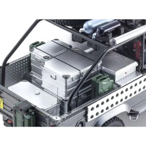 Land Rover Defender “Movie Edition” RHD (Right Hand Drive) Gray with Accessories 1/18 Model...