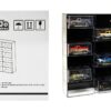 Showcase 12 Car Display Case Wall Mount with Black Back Panel and Extra Space “Mijo Exclusives” for 1/64 Scale Models