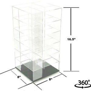 Showcase Large 24 Car Display Desktop Spinner with Mirror Back “Mijo Exclusives” for 1/64...