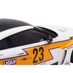 Nissan LB-Silhouette WORKS GT 35GT-RR Ver.1 RHD (Right Hand Drive) #23 White with Yellow Stripes “LB...